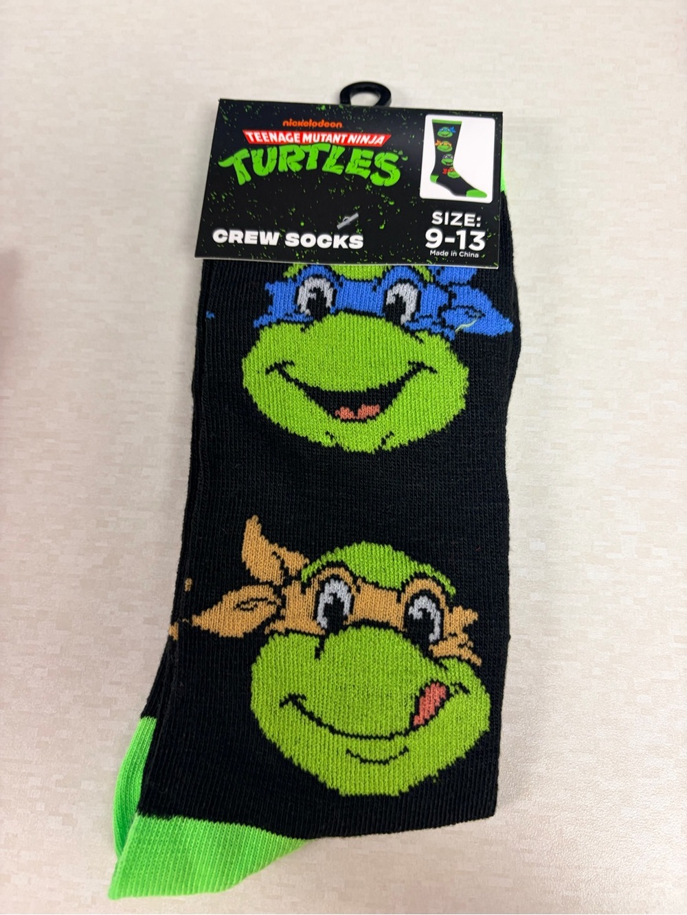 Ninja Turtle Socks NWT